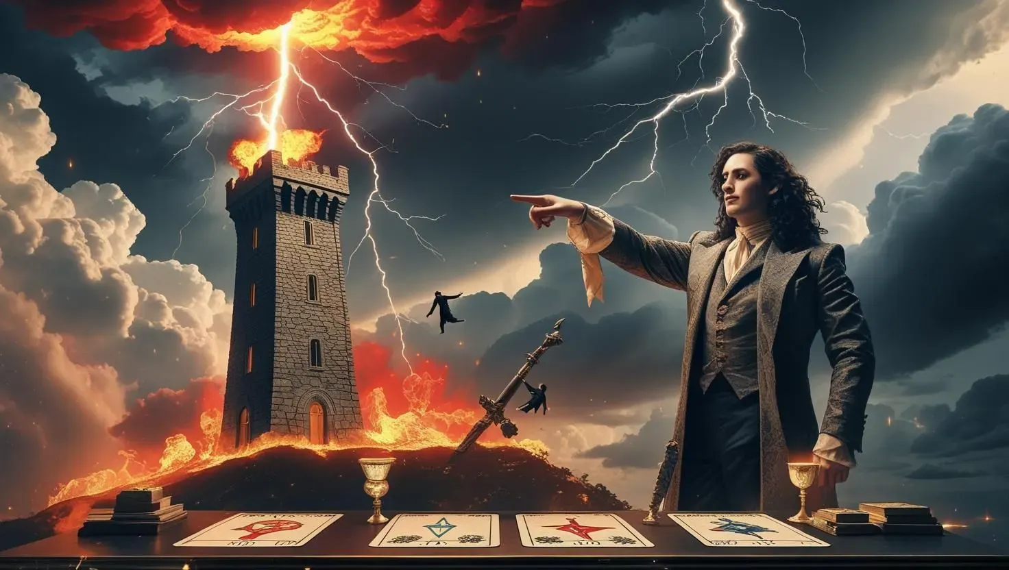 the tower và the magician trong tình yêu