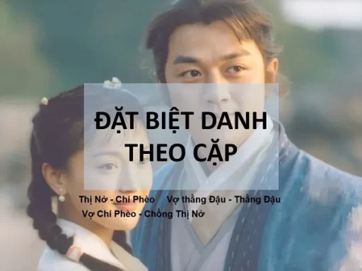 Gợi ý biệt danh hay nhất cho các cặp đôi